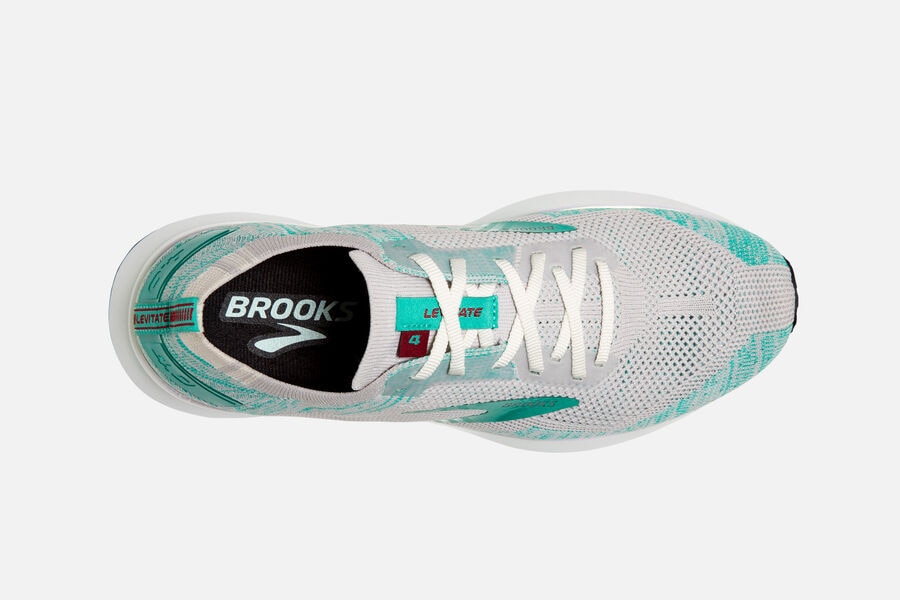 Brooks Israel Levitate 4 Road Running Shoes Womens - Grey/Turquoise - JPR-982374